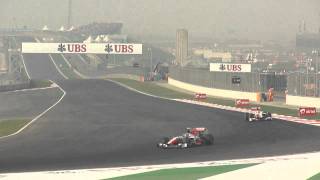 Warm Up Lap Of Indian Gp