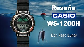 Лучшие недорогие спортивные часы для рыбалки и фазы Луны CASIO WS-1200H | Рассмотрение