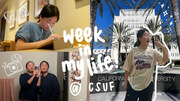 a productive week in college | dance practice, studying, friends | csuf college diaries