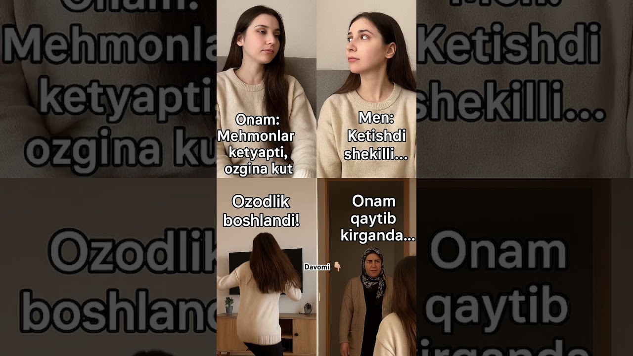 “Uyda yolgiz qolgandagi  kayfiyat”😂 