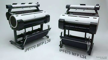 Canon iPF770 MFP L36 & iPF670 MFP L24 Video
