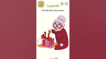 DOP 2 Level 113: Divide into four parts! 🎁✂️ | Gameplay & Solution 🤔