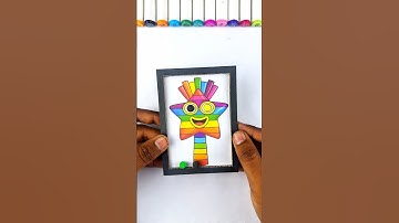 Sprunki OC Seven Numberblocks Star Eyes Pinball Cardboard Puzzle #sprunki #artwork #shortvideo