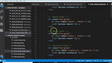 QRCode tutorial   26   cleanup the qrcode page Laravel 5.6 full project course