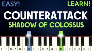 Counterattack - Shadow Of Colossus | EASY Piano Tutorial