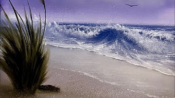 Literally EVERY SINGLE STEP Seascape Tutorial #OilPainting #PaintingTutorial #PaintWithJosh #BobRoss