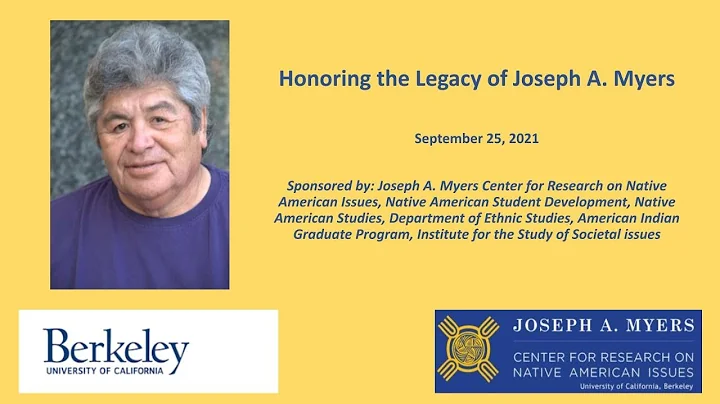 Honoring the Legacy of Joseph A. Myers (1940-2020)