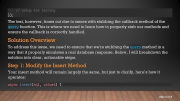 Unit Test MySQL Query with Callback Using Sinon: A Comprehensive Guide