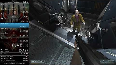 Doom 3 - Any% Nightmare Speedrun in 1:01:53 (time without loads)