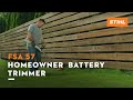 Fsa 57 battery trimmer ak series  stihl