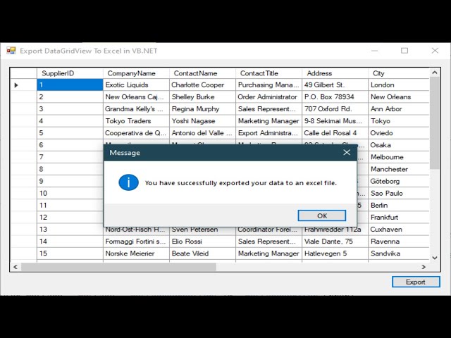 VB.NET Tutorial - Creating/Writing to an Excel file with VB.NET | FoxLearn class=