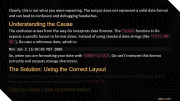 Fixing the Date.Format Anomaly: How to Properly Format Date in Go