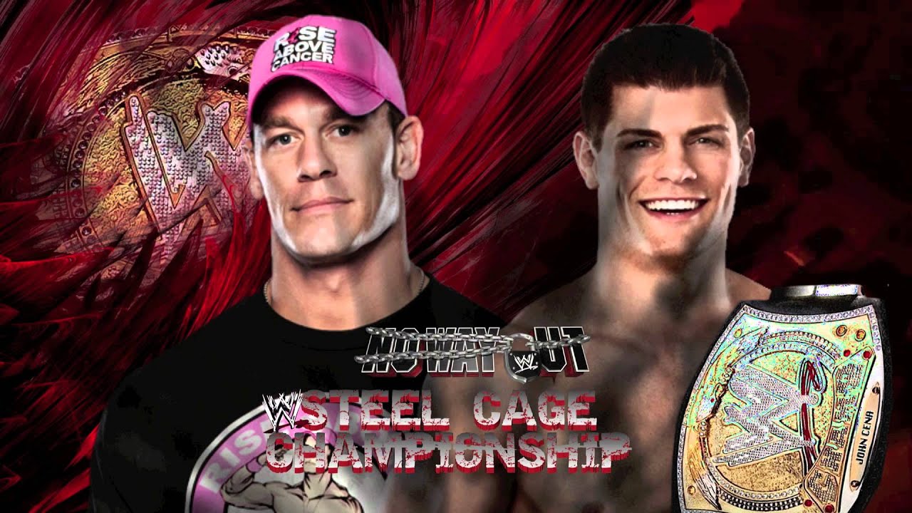 WWE No Way Out 2014 WWE Championship (Steel Cage) Cody Rhodes© Vs John