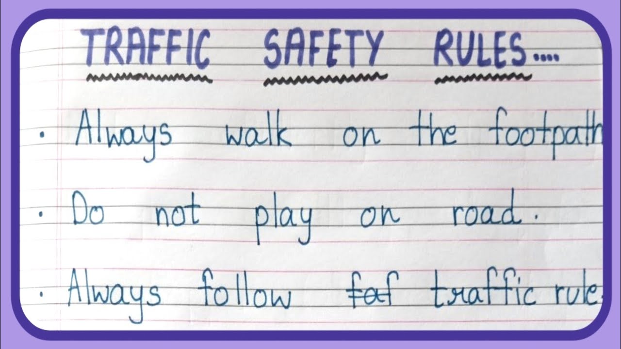 10 Lines On Traffic Rules In English Essay On Traffic Safety Rules 10 10 Lines On Traffic Rules In English Essay On Traffic Safety Rules 10