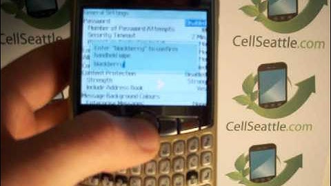 Wipe all data from Blackberry 8320 Curve Master Reset Instructions