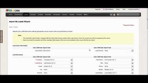 How to Import Records into Zoho CRM