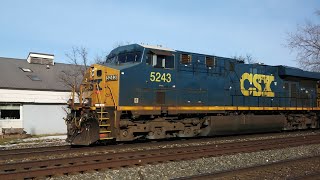 [HD] CSX Q261 Autorack Train Westbound - Fairport, NY