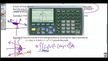 Section 8-11 Video 2- Volume with Washer Method- Revolving Around the x-  or y-Axis