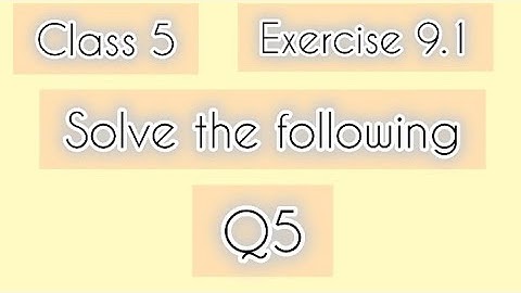 Class 5th|Mathematics|Chapter 9 |Exercise 9.1|Q.5||Solve the following questions|Perimeter and Area|
