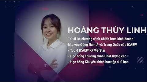 Gương mặt SV tiêu biểu Chương trình Chất lượng cao Học viện Ngân hàng