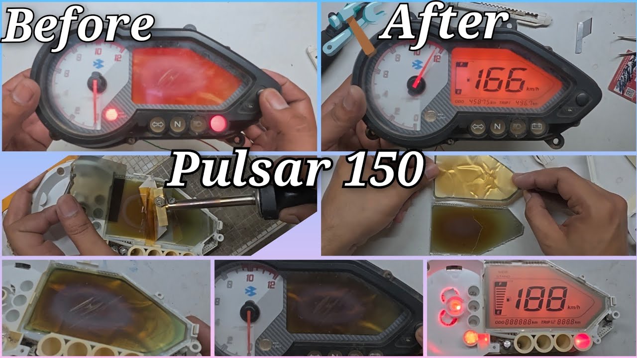Pulsar Meter Repair (Faded Display) #circuit #automobile #lifeisbutadream #ktmduke #engineering