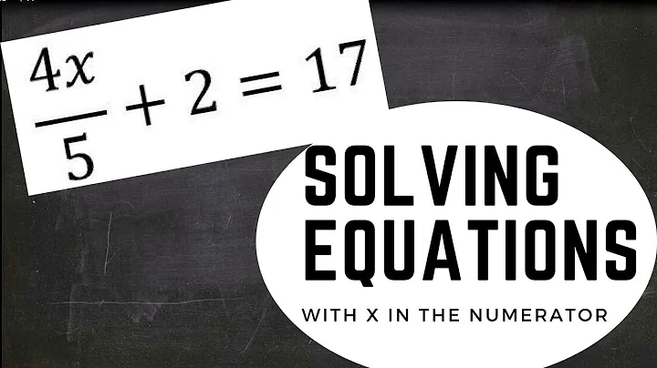 How to solve equations with x in the numerator