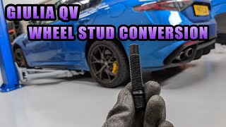 Wheel Stud Conversion On The Alfa Romeo Giulia QV