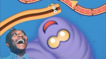 worms zone io attacking snake game bast#gamebiggame #wormszoneio #bast_ran_san_moi_game