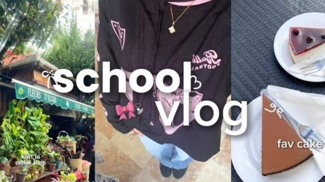 FIRST DAYS OF SCHOOL📓:friend and high school and food and coffè