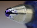 How a ballpoint pen works close up