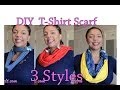 DIY T-Shirt Scarf - 3 Easy Styles Tutorial