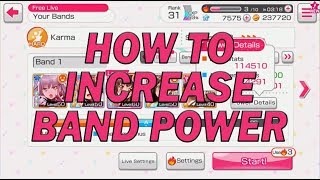 BanG Dream! Girls Band Party! - How to Increase Band Power screenshot 5