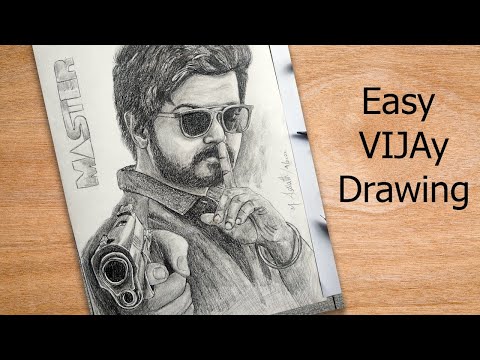 Thalapathy Vijay Drawing | Master | Second Look Poster : r/drawing