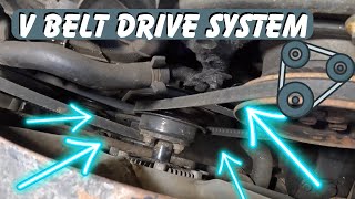 old school v-belt system  1992 isuzu pickup