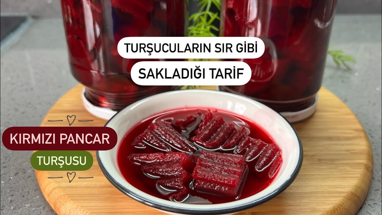 KIRMIZI PANCAR TURŞUSU 😍 Turşucuların sır gibi sakladığı tarif ✅