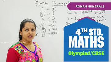 4th Std Maths Olympiad | Roman Numerals | Olympiad Mathematics