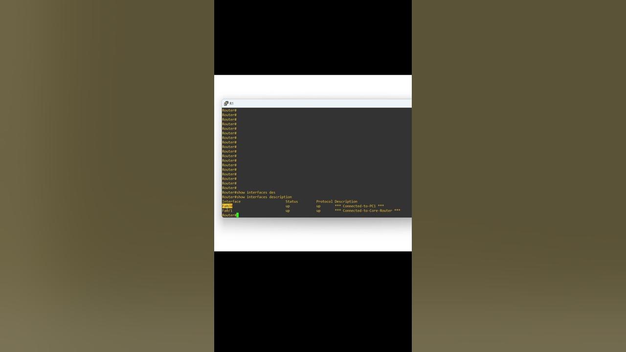 How to check interface description in cisco ios router youtube