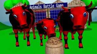 Cows Race To The Right Sack | cow videos | The Great Cow Sack Race | Animals Battle Game screenshot 5