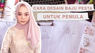 Tutorial Mendesain Baju Pesta | Cara Sketch Baju PUTHIC