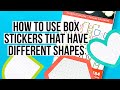 How to Use Odd Shaped Box Stickers in Your Planner! Circles, Hearts, Arches & Other Colorful Shapes
