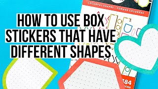 How to Use Odd Shaped Box Stickers in Your Planner! Circles, Hearts, Arches & Other Colorful Shapes screenshot 1