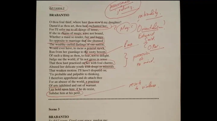 When Iago informed Brabantio about the marriage of Othello and Desdemona What was the reaction Brabantio? (2023)