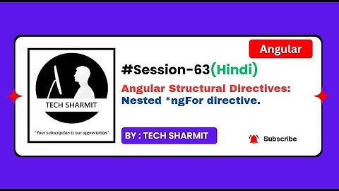 *ngFor Nested Structural Directive  with example  | Angular Directives in Hindi (Session-63)