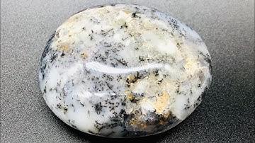 SkyyGems || Dendritic Agate Hearts + Dendritic Opal Palm Stones