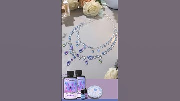 DIY Dreamy Crystal Necklace | UV Resin Jewelry Tutorial ✨