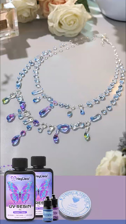 DIY Dreamy Crystal Necklace | UV Resin Jewelry Tutorial ✨