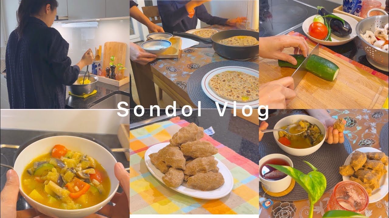 A warm authentic rich Meal | Spicy Potato Stuffed Breads | Cleaning Refrigerator | Weekly Vlog 