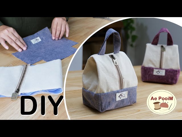 New idea! A Cute Pouch bag, easy sewing class=