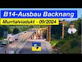 B14-Ausbau Backnang, Neubau Murrtalviadukt B14, Aufnahme 10.