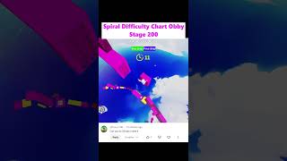Spiral Difficulty Chart Obby Stage 200 (Roblox) #roblox #robloxobby @Ev3rn1ght